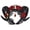 Style 2, variant on Vjnyvs Handmade Sheep Horn Headband Hairband Accessory Demon Evil Gothic Rose Headwear Prop Lolita Hairband for Party Halloween
