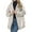 Beige, variant on Versatile Reversible Hooded Jacket for Everyday Wear Lightweight Cozy Open Front Cardigan Outerwear for Spring and Fall Women's Bomber Jacket Casual Coat