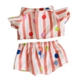 thumbnail image 4 of Disfraz de Muñeca con Camisa Y Pantalón, Fácil de Poner Y Quitar, Ropa de Muñeca de Juego de Rol, Decoración DIY para Muñecas para Muñeca de 15cm, Ves Raya roja, 4 of 8