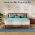 thumbnail image 2 of 2.5 Inch Ultra Firm Mattress Topper, Extra Hard High-Density Solid Spacer, Turns Soft Bed into Firm Surface, Relieve Back Pain, Breathable Light Blue Pad, 2 of 7