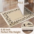 thumbnail image 2 of 2x3 Entryway Rug Bathroom Rugs for Front Door Bedroom Kitchen, Washable Vintage Print Carpet, Floor Mat with Non Slip Backing, 2 of 8