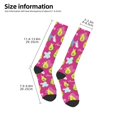 thumbnail image 2 of Fotbe Pink Green Avocado Calcetas Divertidas Estampadas para Hombre y Mujer, Calcetas de Algodón hasta la Rodilla para Caminar, Correr, Enfermería y Embarazo, 2 of 6
