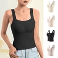 thumbnail image 1 of SYVGVA Blouse d'Été Courte pour Femmes, Haut Grande Taille pour Femmes, Blouse Simple Décontractée Mode Col Régulier Sans Manches Vêtements de Nuit, Blanc, TG, 1 of 4
