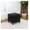 Black, variant on Storage Ottoman, 17" Fuax Leather Square Tufted Footrest Stool with Hinged Lid & Wooden Legs, Extra Seat or Coffee Table for Living Room, Bedroom, Entryway, Black