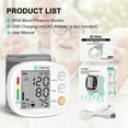 thumbnail image 5 of Ziqing Adult Series Fully Automatic LCD Wrist Blood Pressure Monitor, Digital Wrist Blood Pressure Monitor, Instruction Manual, Type-C Charging Cable, 5 of 7