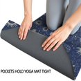 thumbnail image 3 of Dark Blue Celestial Pattern Hot Yoga Mat Towel Non Slip for Hot Yoga - Quick-Drying Yoga Mat Cover with 4 Corner Pockets with Travel Bag - Hot Yoga Towel Non Slip Grip Moisture Wicking Sweat 70"x26", 3 of 6