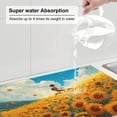 thumbnail image 5 of Kdxio Clear Sky Sunflower for Dish Drying Mat,24*18 inch Absorbent Dish Drainer Kitchen Counter,Large Size Dish Drying Pad for Countertops,Draining Racks, 5 of 6