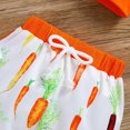 thumbnail image 4 of Mercatoo Baby Outfits Toddler Carrot 𝐂artoon Print Shirt and Pants 𝐑abbit Print Romper Outfits Set Chic Wearproof Outwear, 4 of 8