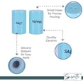 thumbnail image 5 of Servette Home Blue Ceramic Salt & Pepper Shakers | Stylish Kitchen Essentials, 5 of 7