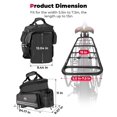 thumbnail image 2 of Bolsa de bicicleta KEMIMOTO, 20 L, de piel de carbono, impermeable, 2 of 7