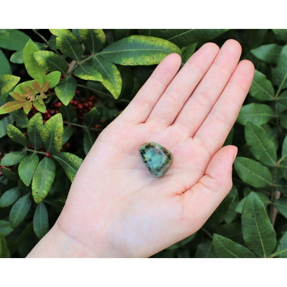 African Turquoise Tumbled Stones: Choose How Many Pieces (A Grade)