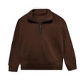 thumbnail image 4 of Mercatoo Teen Boys Long Sleeve Shirts Quarter Zip Pullover Sweatshirt Kids Trendy Fall Athletic Jacket Youth Half Zip Up Hoodie, 4 of 9