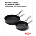 thumbnail image 4 of Juego de sartenes cerámica anodizada antiadherente acero inoxidable apto inducción revestimiento reforzado diamante apto lavaplatos horno negro, 4 of 8