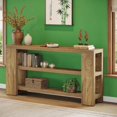 thumbnail image 5 of 70.9" Extra Long Console Table for Living Room | Vintage Farmhouse Wood Sofa Accent Table | 3-Tier Entryway Foyer Furniture | Rustic Warmth, Scratch-Resistant, 300lb Capacity, 5 of 6