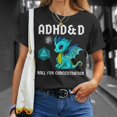 thumbnail image 1 of Adhd&D Roll For Concentration Cute Dragon T-Shirt-4XL, 1 of 2