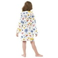thumbnail image 4 of FORMRS Niños Bathrobe Unisex Hooded Robe Soft Plush Pajamas Sleepwear, Size 4-6T, Tropical Rhythm, 4 of 7