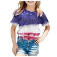 thumbnail image 1 of Xuewenshw T-Shirt à Manches Courtes pour Filles, Col Rond, Coupe Décontractée, Basique, 1 of 4