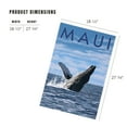 thumbnail image 2 of Lantern Press 1000 Piece Jigsaw Puzzle, Maui, Hawaii, Humpback Whale, 2 of 5