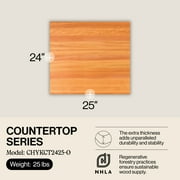 John Boos Butcher Block Kitchen Countertop, 24 x 25 x 1 1/2, Cherry
