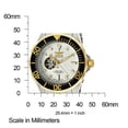 thumbnail image 3 of Invicta Men's 13704 Grand Diver Automatic White Textured Dial Two Tone Stainless Steel Watch, 3 of 4