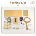 thumbnail image 6 of Boyel Living Wall Mounted 22 inch Rectangular Dual-function Rainfall Waterfall Shower Head 4 Function Thermostatic Shower System , with 6 Body Jets,Brushed Gold, 6 of 8