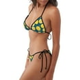 thumbnail image 2 of Fotbe Lemon Traje de Baño para Mujer de Dos Piezas – Bikini Sexy de Tirantes Tipo Halter con Diseño Triangular, 2 of 6
