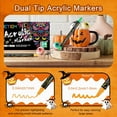 thumbnail image 2 of 12 Colors Dual Tip Acrylic Paint Pens Markers, Premium Acrylic Paint Pens for Halloween Decorations, Wood, Canvas, Stone, Rock Painting, Glass, Ceramic Surfaces, Pumpkin Painting Kit DIY Crafts, 2 of 6