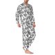 thumbnail image 2 of Fotbe Hand Drawn Snake Pijama de Hombre con Estampado de Manga Larga, Conjunto de 2 Piezas, Ropa de Dormir Suave y Cómoda con Bolsillos-Large, 2 of 7