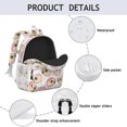 thumbnail image 4 of Cartoon Pug Dog Backpack for School,Cute School Bag,Schoolbag with Adjustable Shoulder Straps & Padded Back,15"x11.42"x5.5", 4 of 6