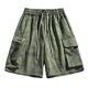 thumbnail image 2 of pstuiky Pantalones cortos de entrenamiento para hombre, Pantalones cortos casuales cómodos de moda para hombre, de color liso, con cintura elástica regular, para playa, 2 of 4