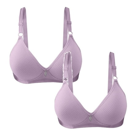 Kcodviy 2Pcs Women Casual Breathable Bras For Women Strapless Tube Top Bra Underwear Bras For Women Strapless Without Steel Ring Gathering Bras For Women Strapless And Adjusting Bra Bras For W