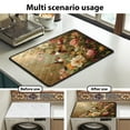 thumbnail image 7 of ZIATUBLES Washing Machine Top Dust Cover Pad Stain Resistant Washer and Dryer Top Protector Mat for Laundry Room Washable Home Kitchen Decor Accessories, 24 x 19.7 Inch, Hummingbird Floral, 7 of 7