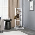 thumbnail image 4 of M optimized Clothes Valet Stand with Top Tray, Wood Suit Valet Stand Clothes Rack for Men Women with Hooks, 4 of 9
