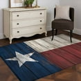 thumbnail image 3 of 3x5Ft Area Rugs Vintage Star Country Non-Skid Rubber Backing Large Rectangle Rugs - Living Room Bedroom Home Office, American Flag Blue Red Indoor Floor Mat Carpets Washable Rug, 3 of 9