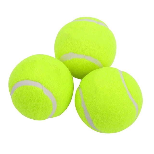 3 pelotas de tenis para práctica de competición, entrenamiento y entretenimiento.