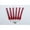 Red, variant on Creative Cedar Designs Monkey Bars (6 pack)- Pink