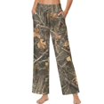 thumbnail image 3 of Psesaysky Women's Wide Leg Lounge Pants with Pockets Hunting Camo Branch Print Lightweight High Waisted Adjustable Tie Knot Loose Trousers, Size M, 3 of 7