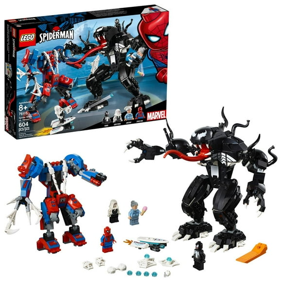 LEGO Marvel Spider-Man: Spider Mech vs Venom 76115 Toy (604 Piece)