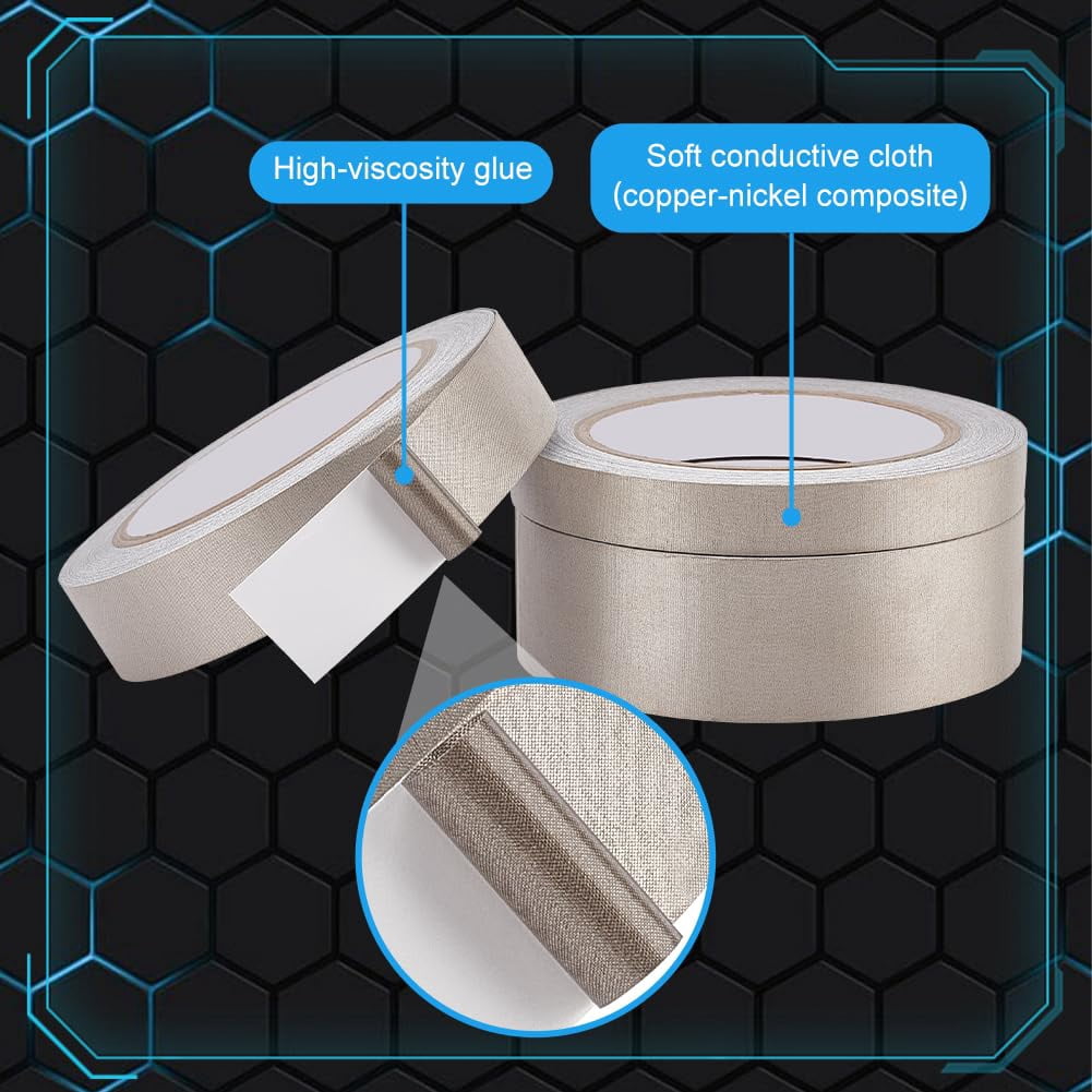 3 Roll Faraday Tape Double Conductive Cloth Tape
