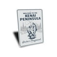 thumbnail image 3 of Kenai Peninsula Novelty Sign, Metal Wall Decor - 10x14 inches, 3 of 4