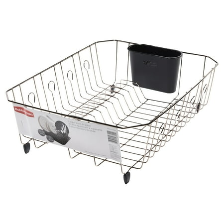 UPC 071691487944 Rubbermaid Dish Drainer Large Black Chrome upcitemdb