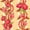 Yellow, variant on 44 x 36 Maywood Studio Floral Border Pink on Cream 100% Cotton
