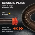 thumbnail image 3 of Camco RhinoFLEX 10' RV Sewer Hose Extension, 23 mi of Polyolefin, Black (39763), 3 of 6