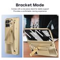 thumbnail image 6 of for Google Pixel Fold 2 / Pixel 9 Pro Fold Case with Pen Holder and Stylus, Magnetic Hinge Protection Case with Screen Protector Lens Protection Built-in Stand Case Cover, Gold, 6 of 7