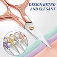 thumbnail image 5 of 18PCS Small Sewing Scissors 5 In Fabric Scissors Incisive Embroidery Vintage Crochet Scissors Set with Protective Sleeve Zinc Alloy Incisive Blade Shear for Sewing Crafting DIY Artwork, 5 of 11