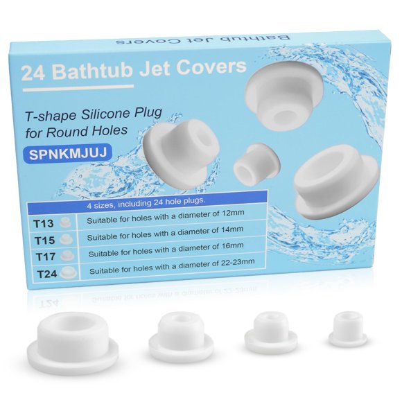 Tapones de silicona SPNKMJUJ para bañeras, 24 unidades