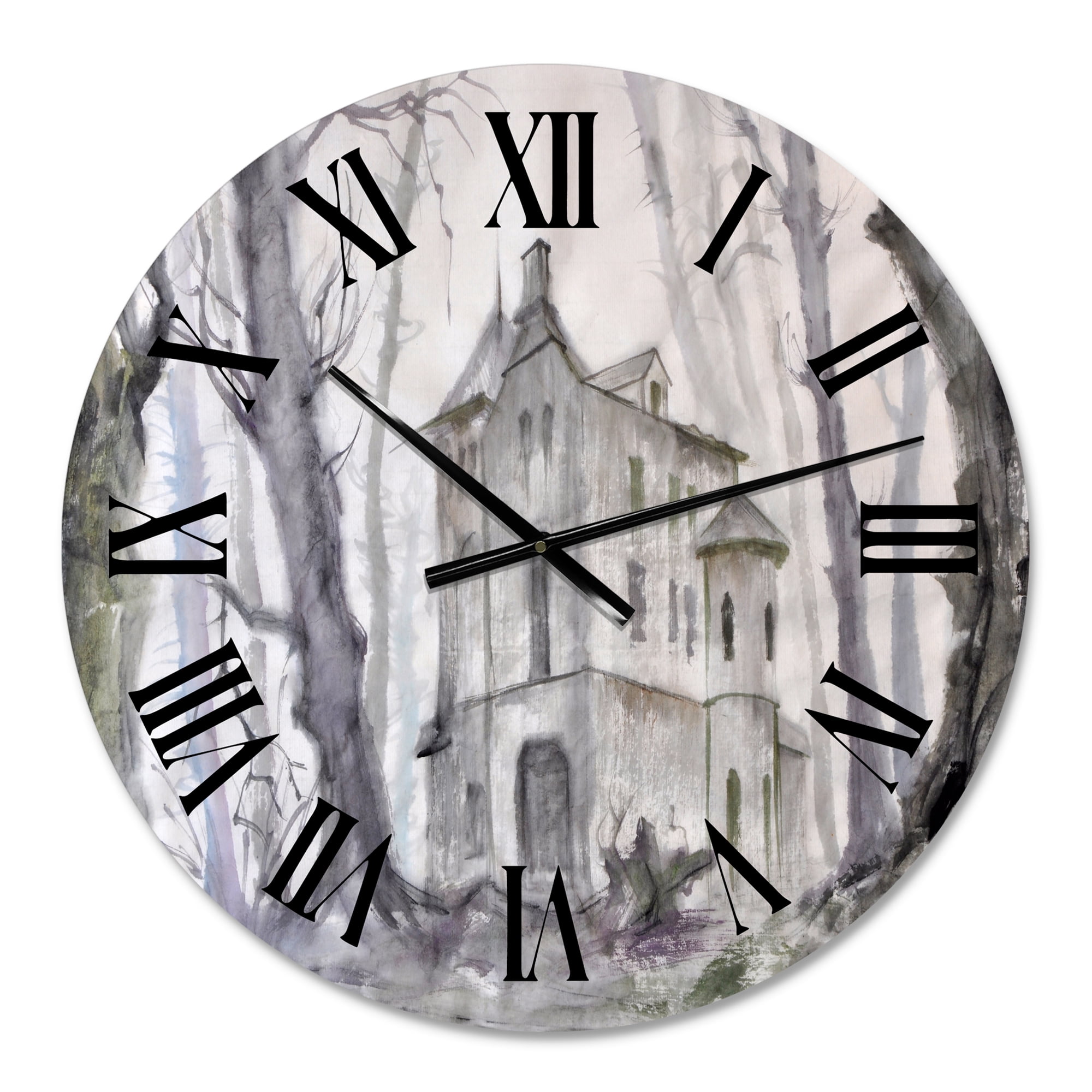 Designart 1 in Quartz Traditional Wall Clock