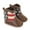Brown, variant on Baby Boys Girls Western Cowboy Tassel Boots Infant Moccasins High Top Booties Toddler Soft Sole Bottom Non-Slip First Walker Crib Shoes Brown for 0-18 Months