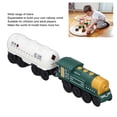 thumbnail image 4 of Powerful Engine  Set, Vintage Locomotive  Set Small  for Child for Preschool Yellowish Green, 4 of 7