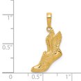 thumbnail image 3 of 14 Carats Or Jaune Chaussures de Course Collier Pendentif Sport, 3 of 7